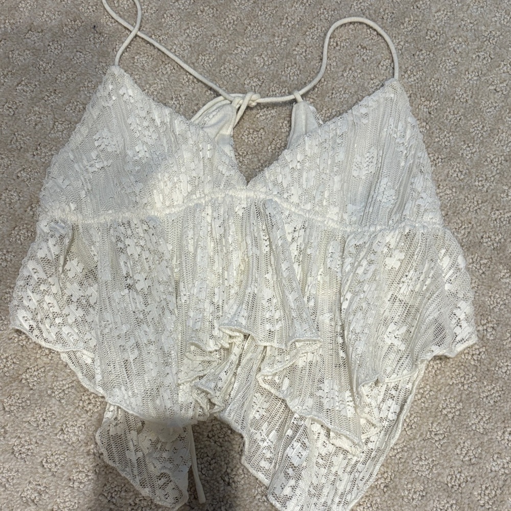 Urban Outfitters Cream Lace Camisole